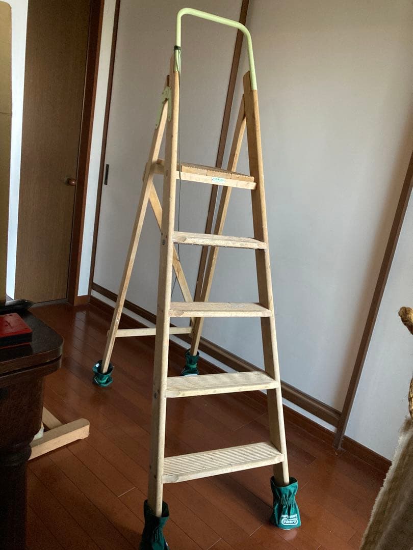 アンティークラダー 木製脚立 PIONEER SUPER STEPS