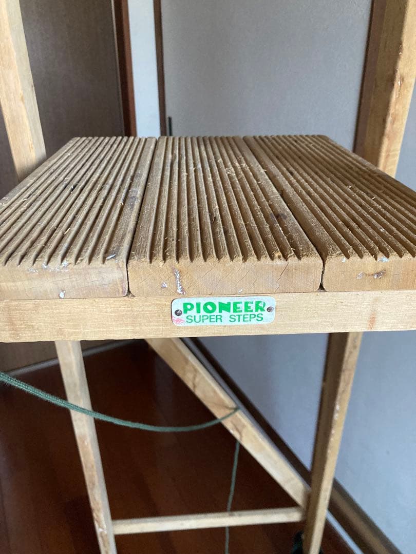 アンティークラダー 木製脚立 PIONEER SUPER STEPS