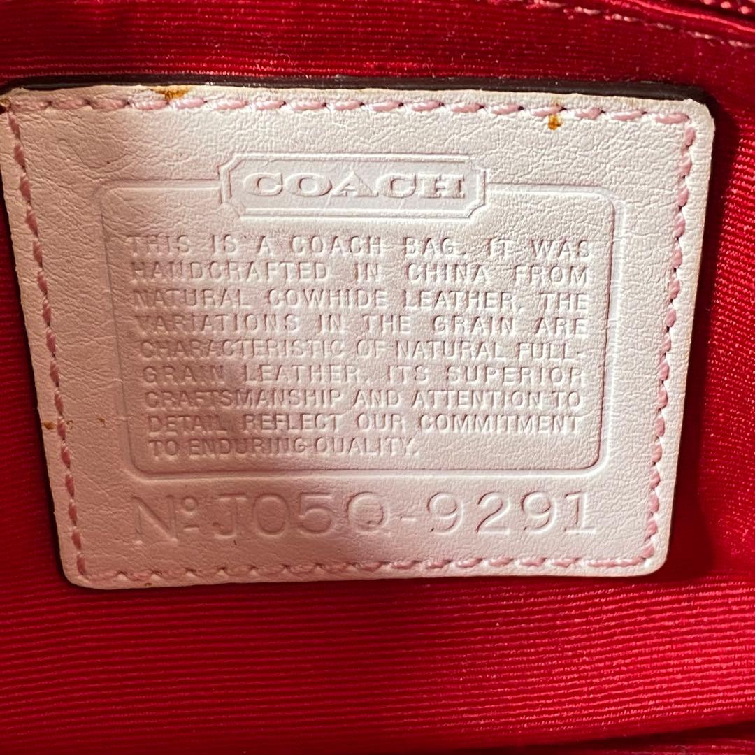 COACH コーチ フラワーモチーフ 刺繍 ハンドバッグ　アクセサリーポーチ