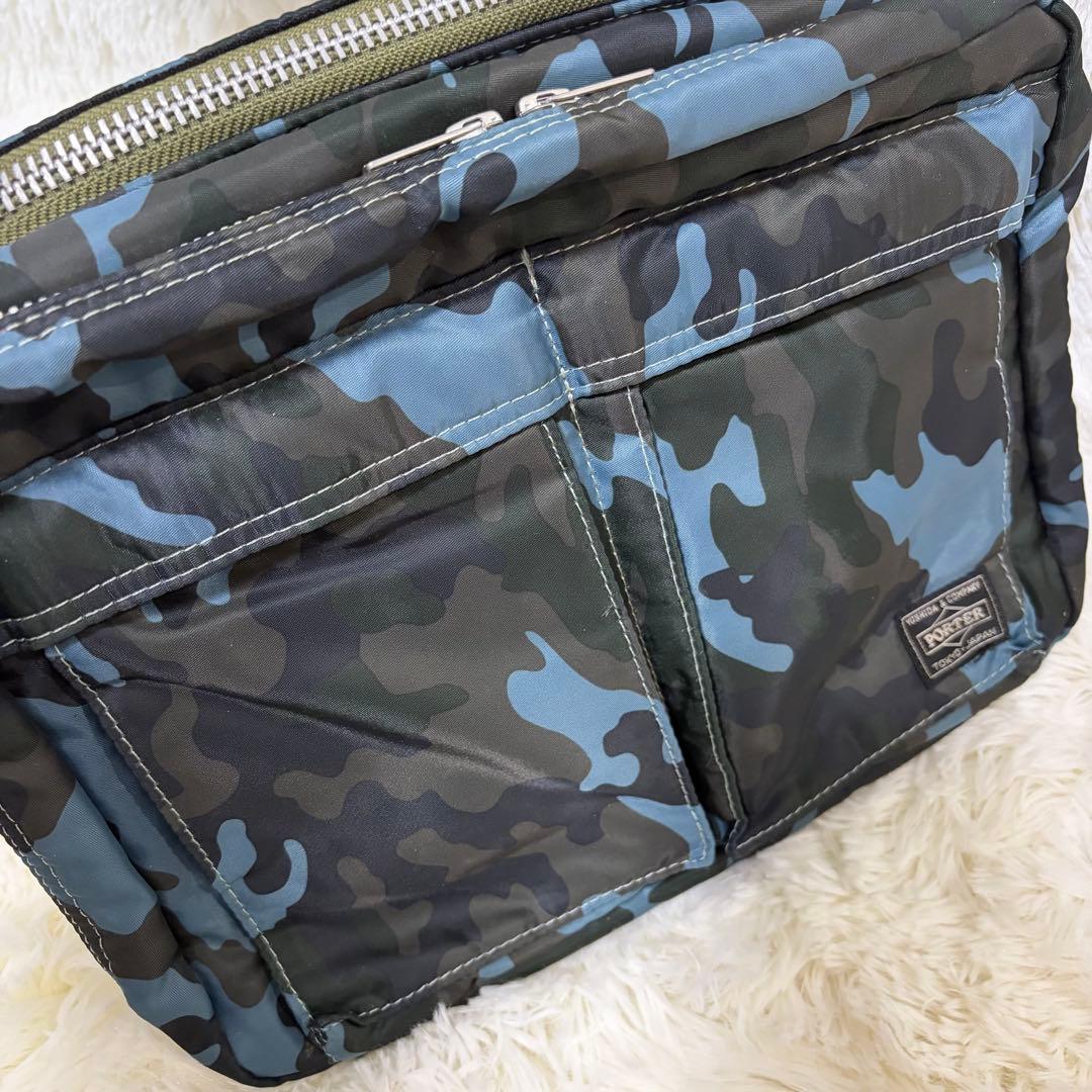 【19日まで】ポーター　タンカー　ショルダーバッグ　カモフラ　2層