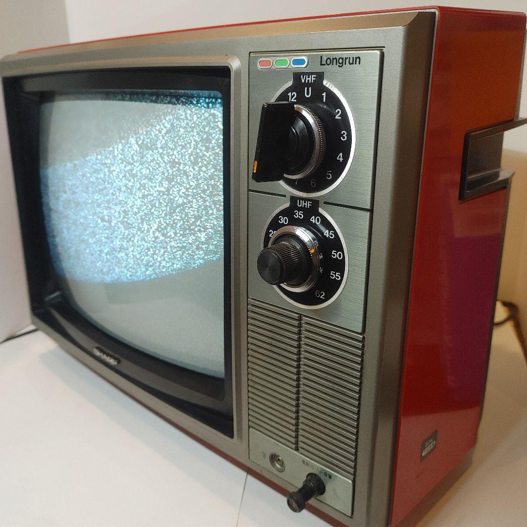 SHARP Longrun ブラウン管テレビ 赤