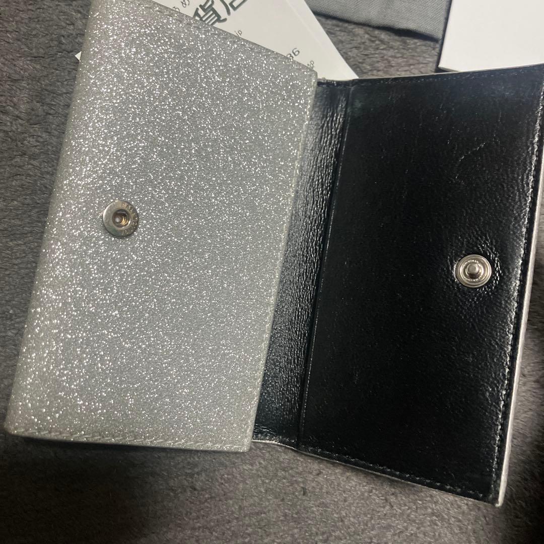 バレンシアガ　ラメ　グリッター　キラキラ　銀　キーケース　キーリング鍵 0705