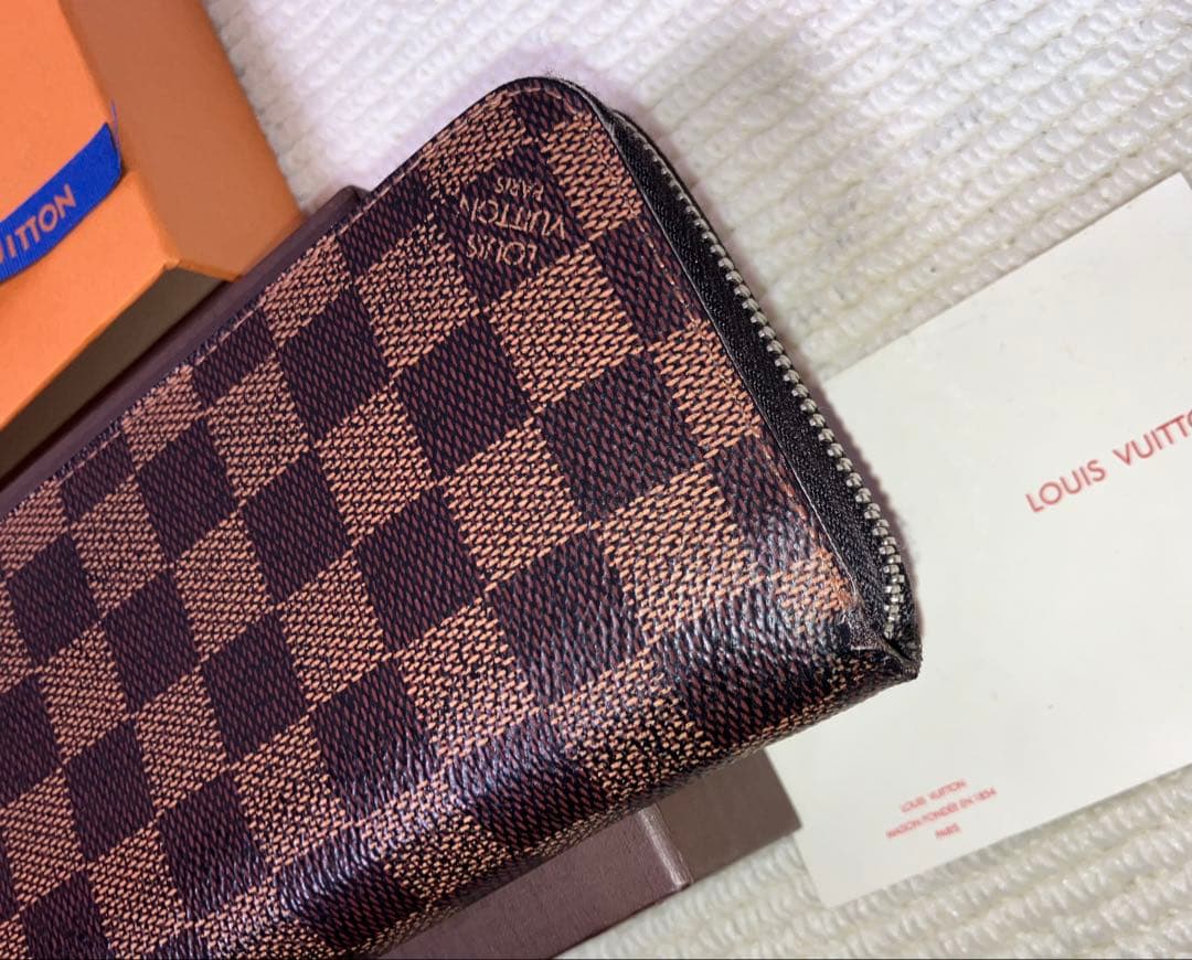 良品/LOUIS VUITTON ダミエ グラフィット ジッピー ヴェルティカル