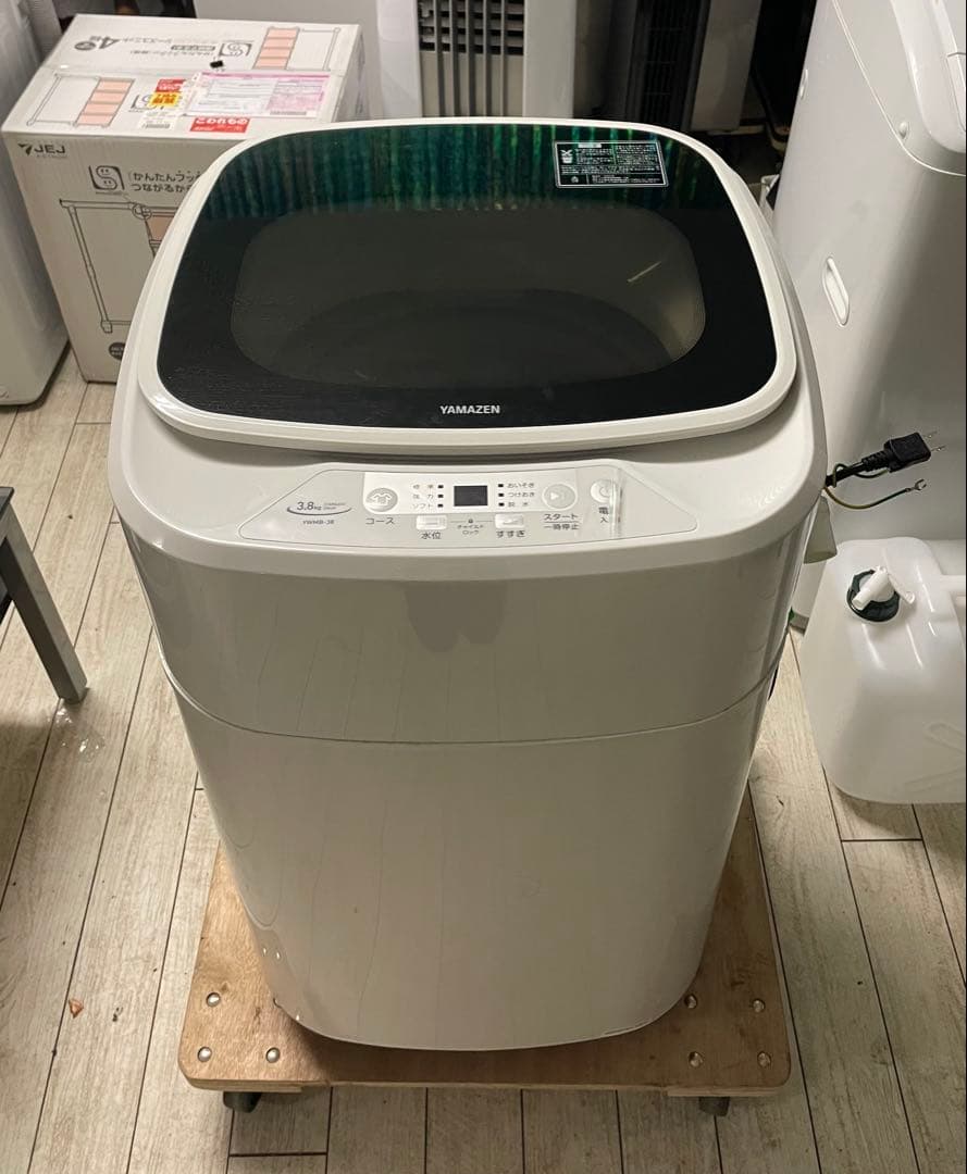 黒*メ様 【2024年製】YAMAZEN 全自動洗濯機 YWMB-38（W） ①
