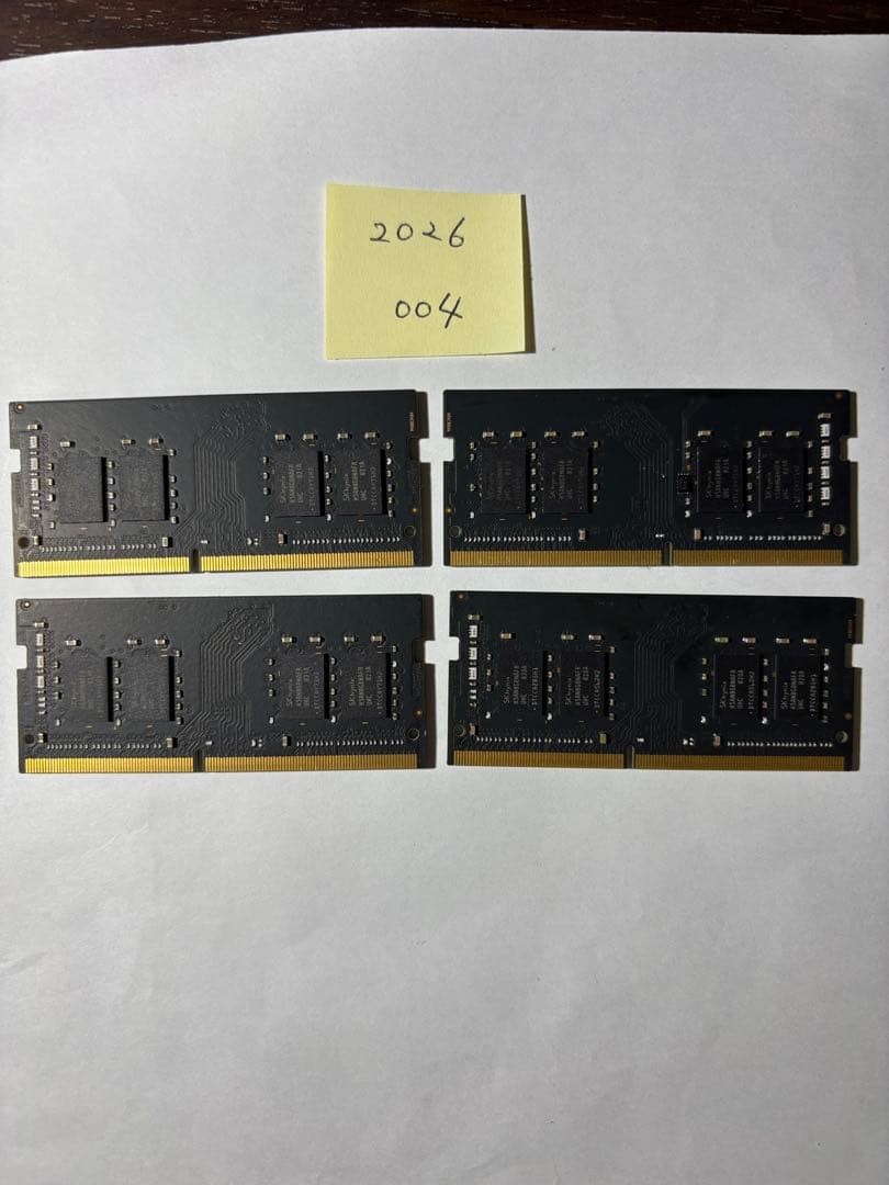 SK hynix 8GB 1Rx8 ddr4 メモリ 4枚セット