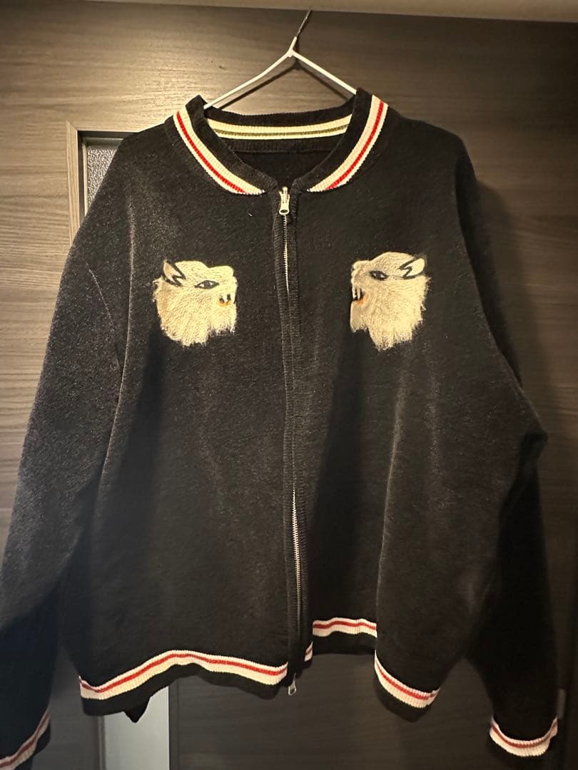 【DAIRIKU】Needle Punch Rversible Ska Knit