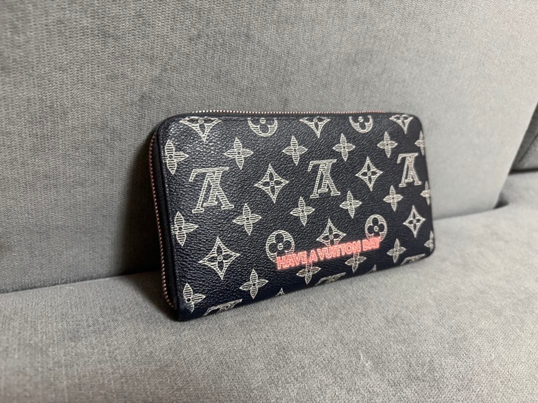 ルイヴィトン モノグラム インク 長財布 ジッピーオーガナイザー ネイビー
