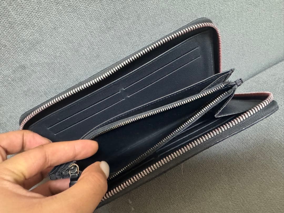 ルイヴィトン モノグラム インク 長財布 ジッピーオーガナイザー ネイビー