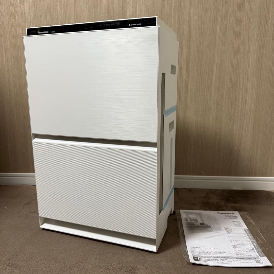 【2022年製】Panasonic 加湿空気清浄機　ナノイーX F-VXU90
