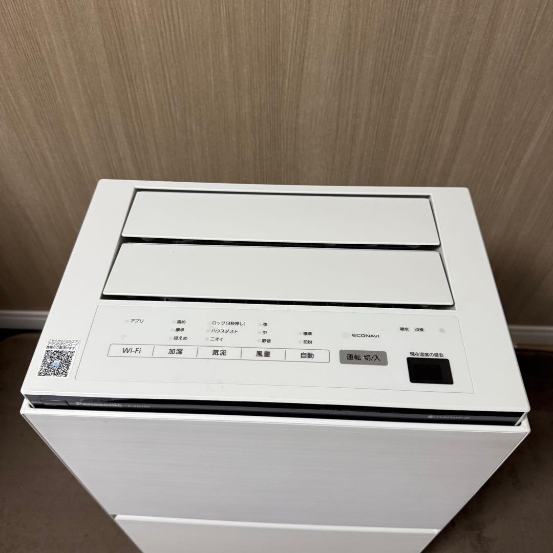 【2022年製】Panasonic 加湿空気清浄機　ナノイーX F-VXU90