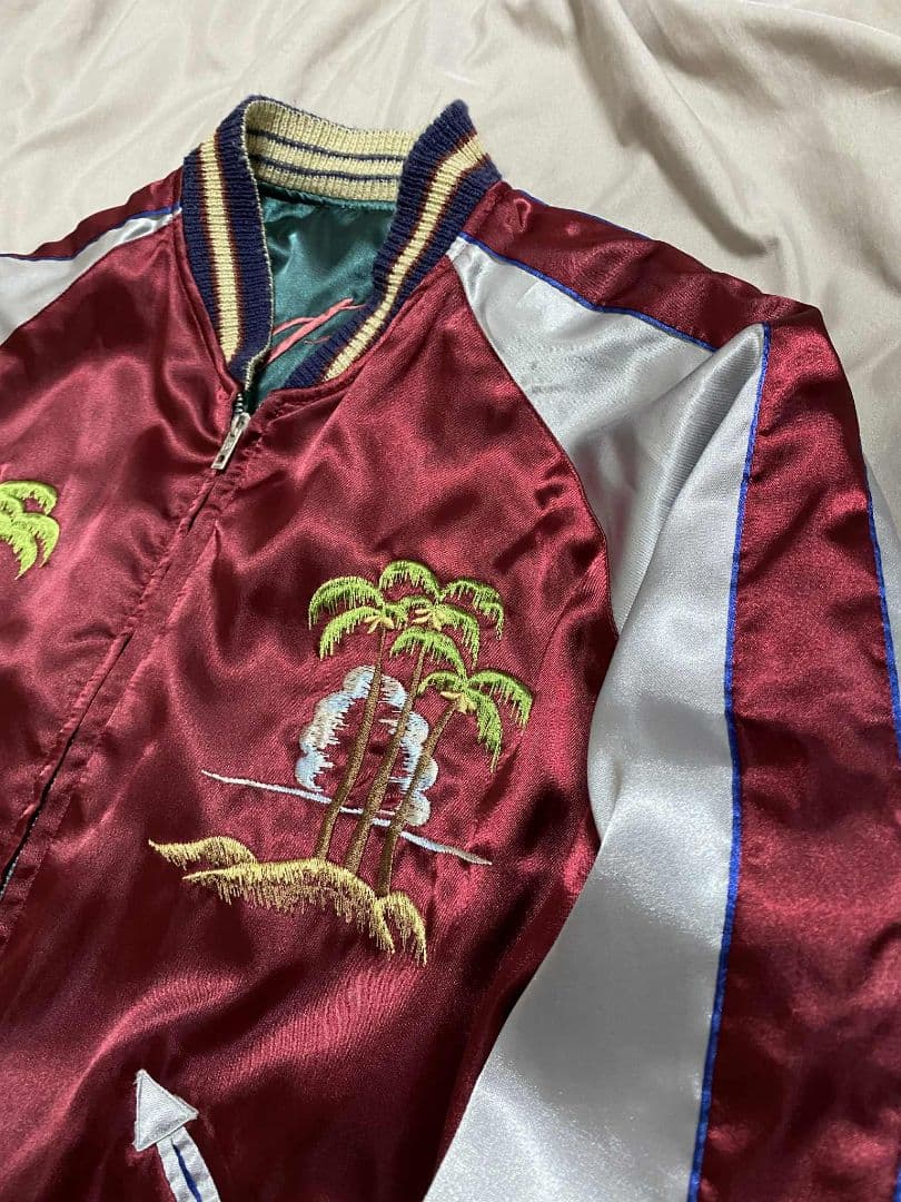 ２面用 テーラー東洋 龍 bomb 日本限定スカジャン vintage サテン