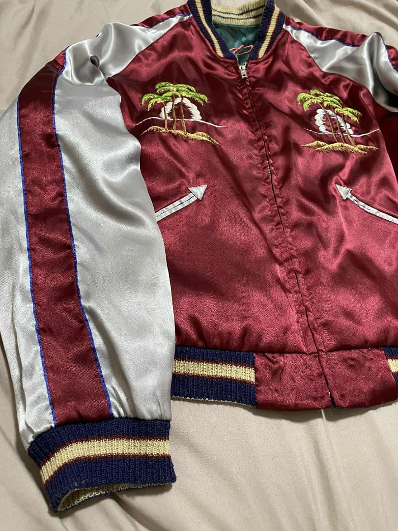 ２面用 テーラー東洋 龍 bomb 日本限定スカジャン vintage サテン