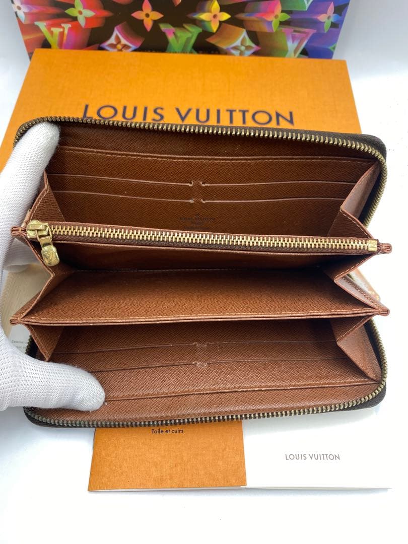 美品　ルイヴィトン モノグラム ジッピーウォレト　長財布　ラウンドファスナー
