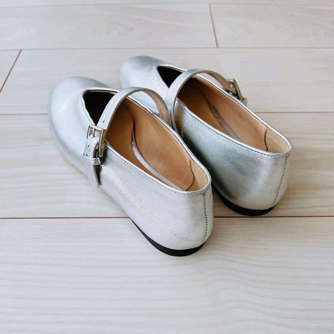 【のりこさま専用】新品 FABIO RUSCONI フラットシルバー 37.5