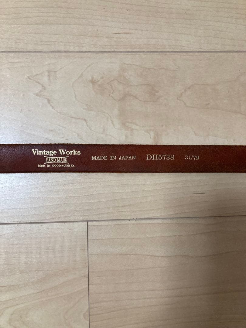 ヴィンテージワークス ウエスタンベルト 茶芯　DH5738 31インチ