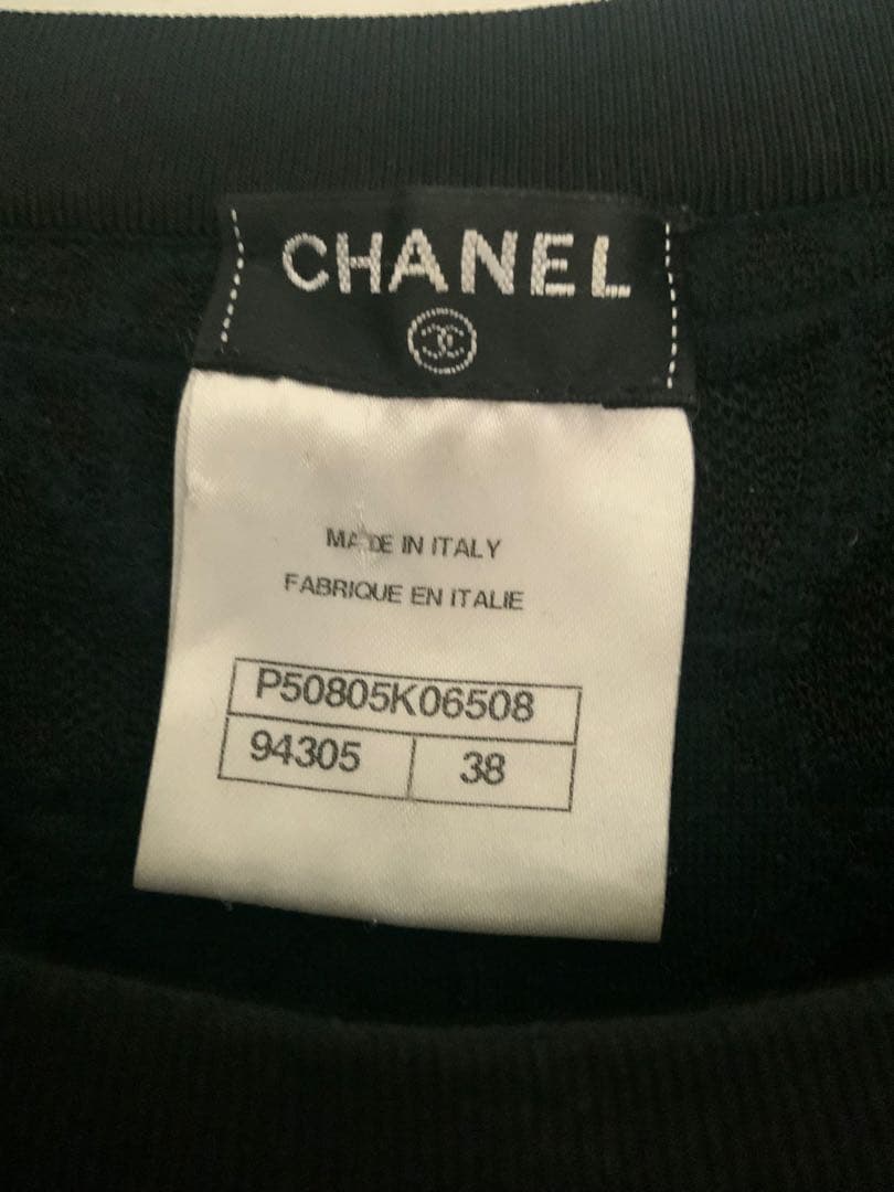 CHANEL 春夏ニットトップス 黒38