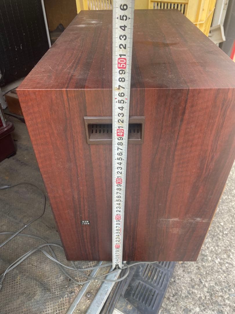 CIB-231 23インチブラウン管テレビ　ジャンク　昭和レトロ　木目調