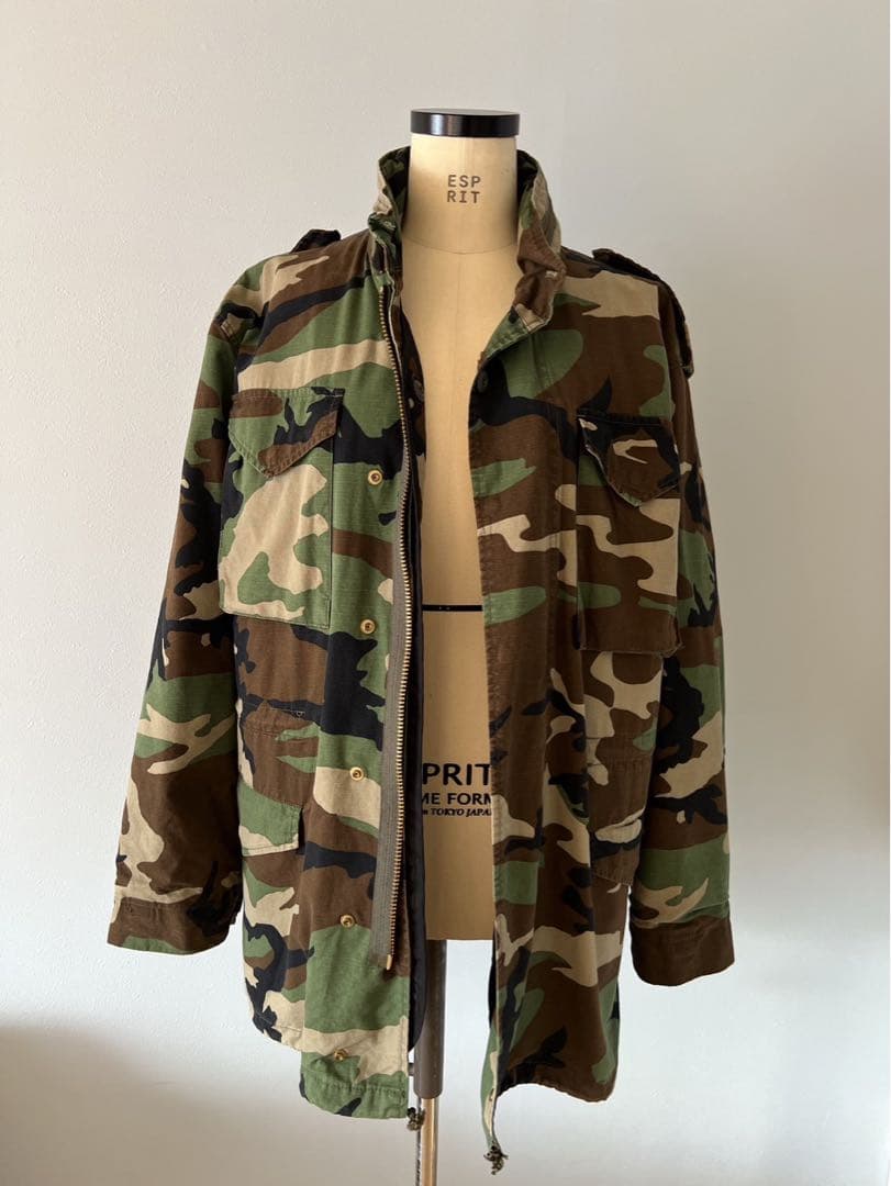 M.W.O.B.H.M キルティングライナー付き迷彩ジャケット XL