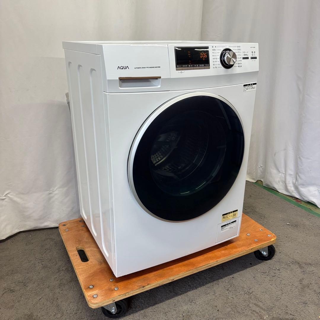 ★157　ドラム式洗濯機　AQUA　8キロ　一人暮らし　左開き　安い　設置無料