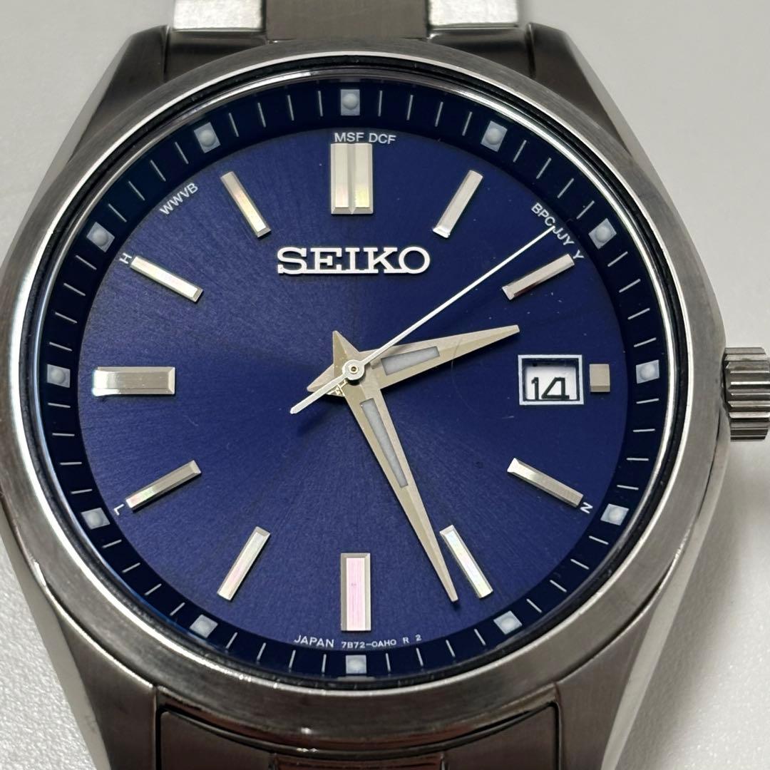 セイコー ソーラー 腕時計 7b72-0ac0 【稼働】