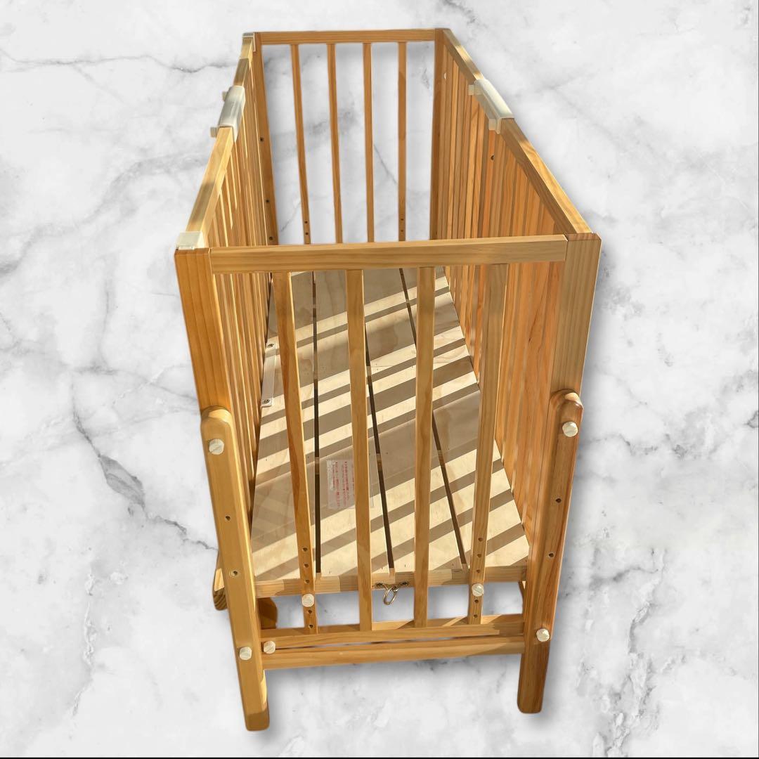 そいねーるⅢ ベビーベッド ナチュラル 大和屋 添い寝 ベルト付き