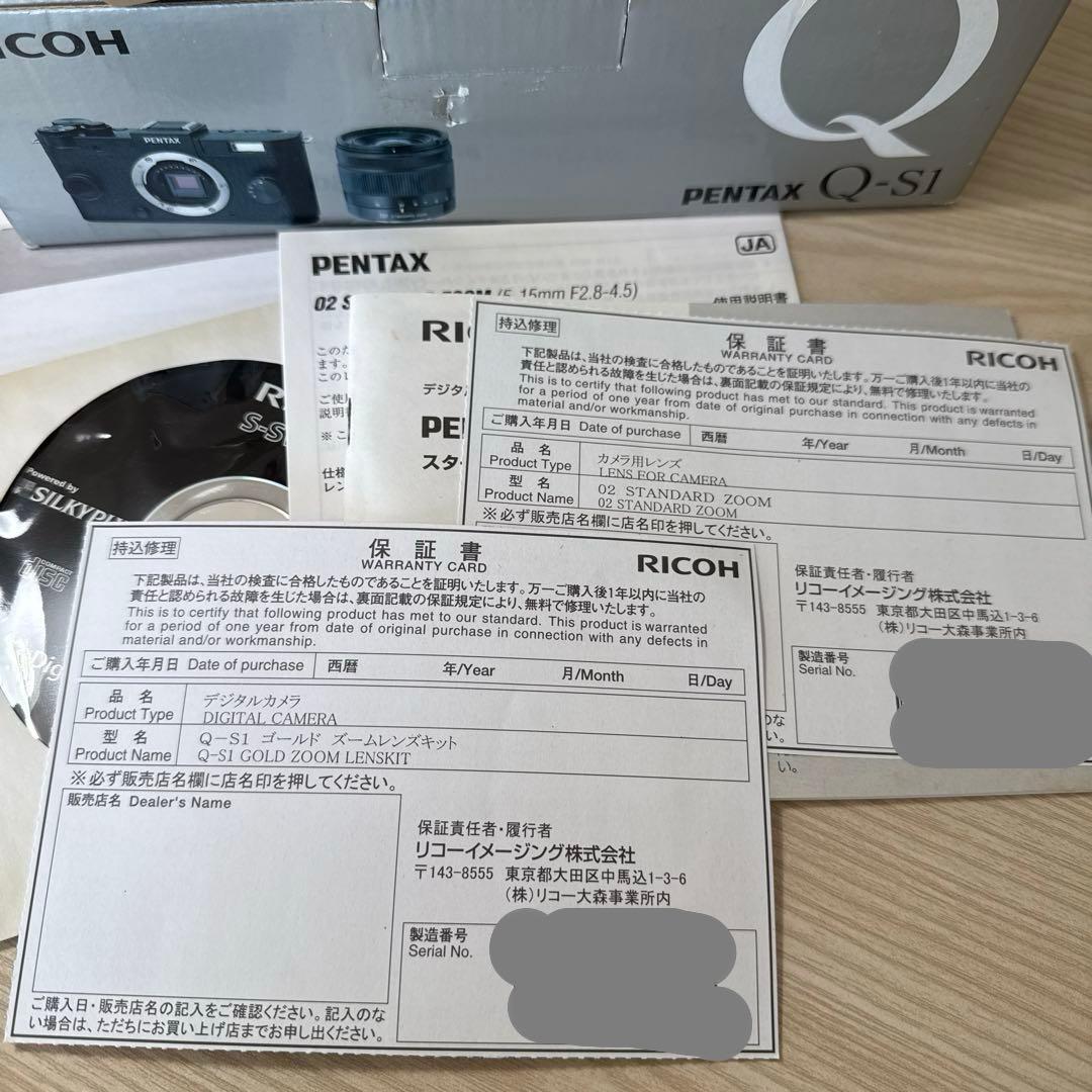 【開封済み未使用】PENTAX ミラーレス一眼 Q-S1 ズームレンズキット