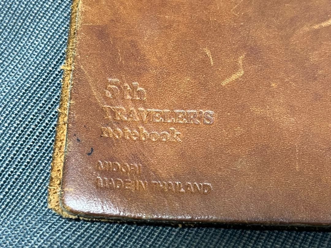 レア　トラベラーズノート　5周年　レギュラー　シール付き