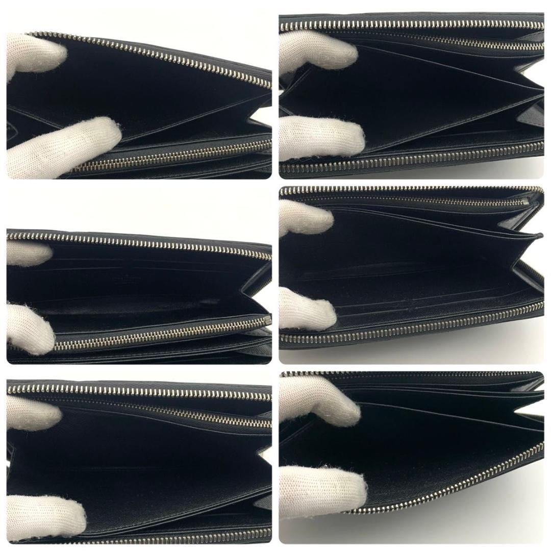 鑑定済み ルイヴィトン ジッピーウォレット 長財布 エピ ラウンドファスナー 黒