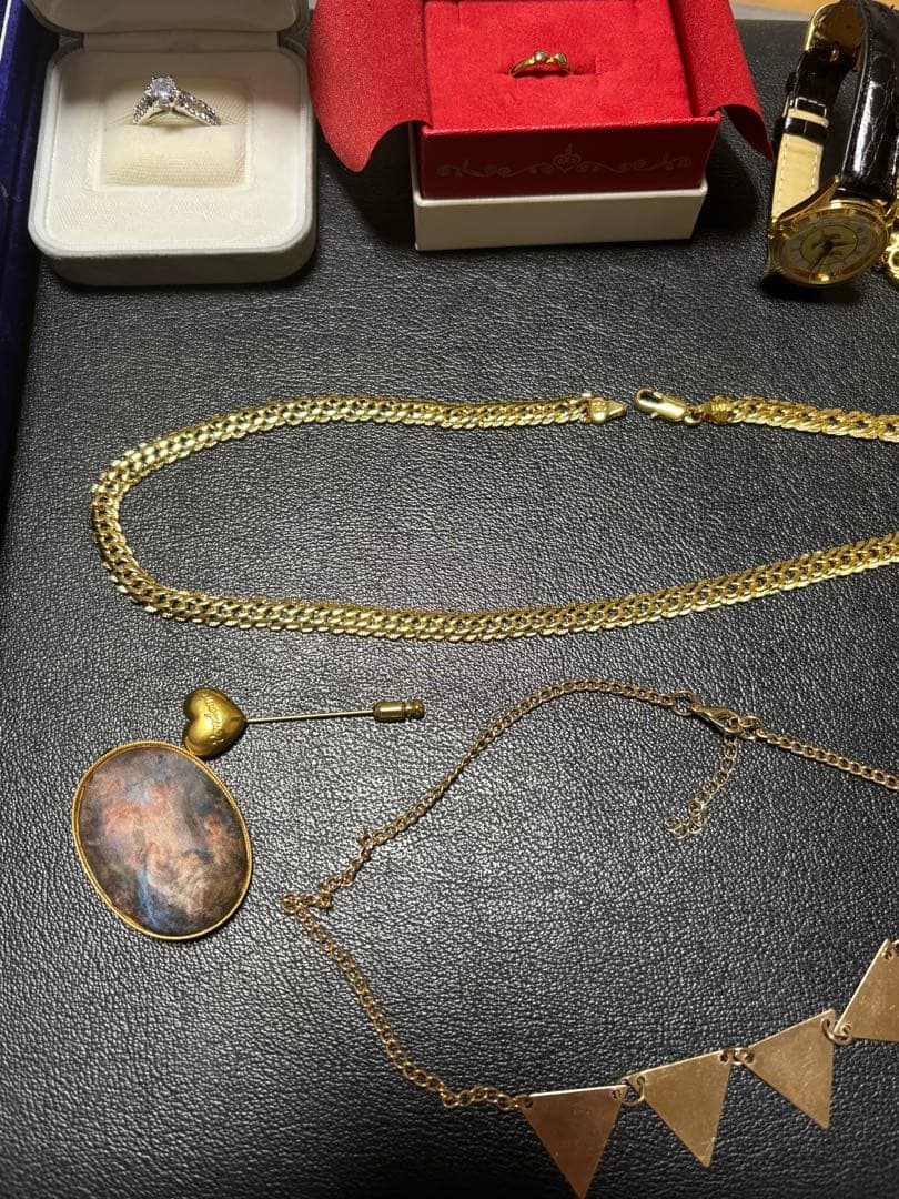 ピ*ラ様 遺品整理　ゴールドアクセサリーセット　750刻印