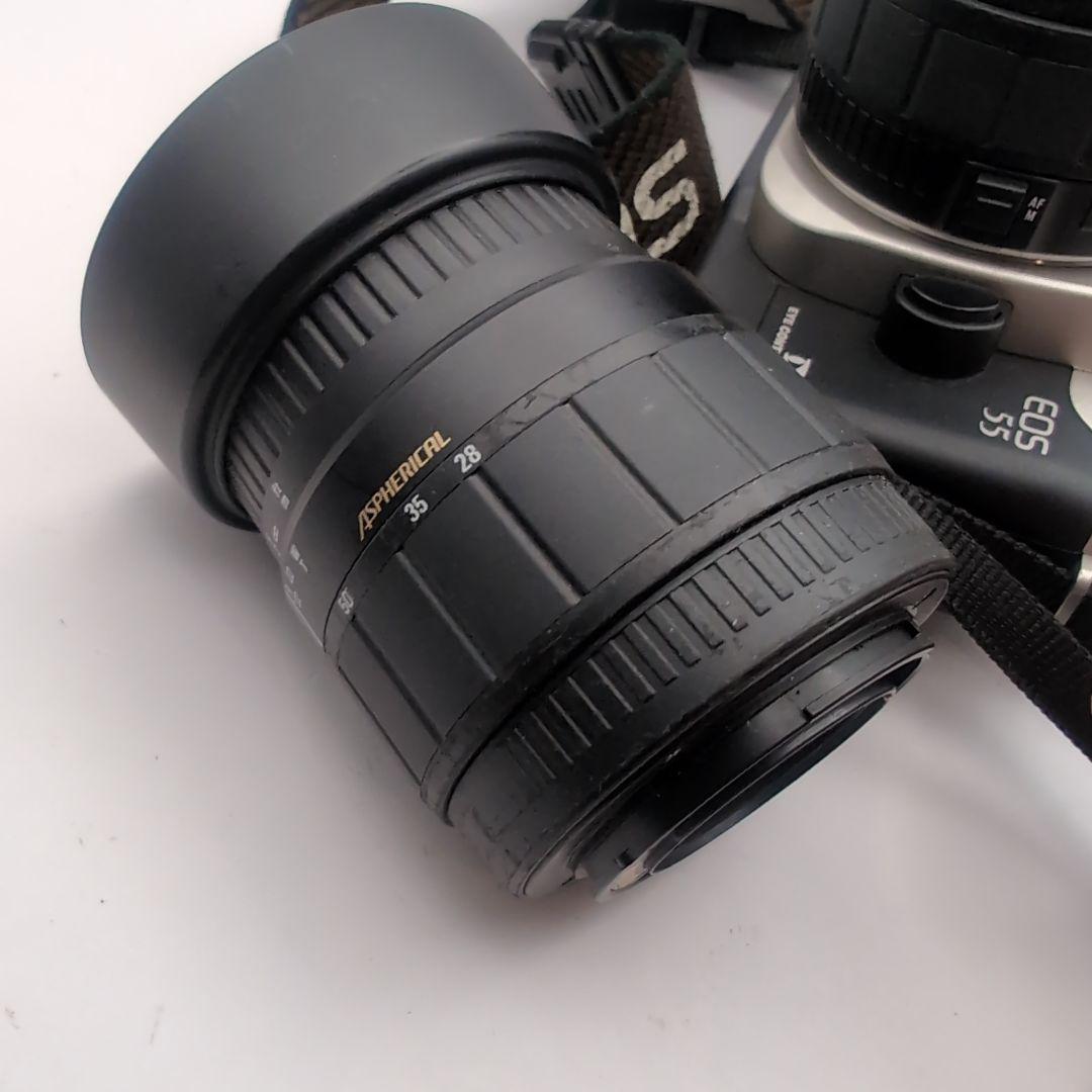 キャノン　EOS55 レンズ2本 フラッシュ付き