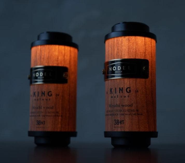 ライト・ランタン NODELDESIGN 38kt miyabi wood KING walnut