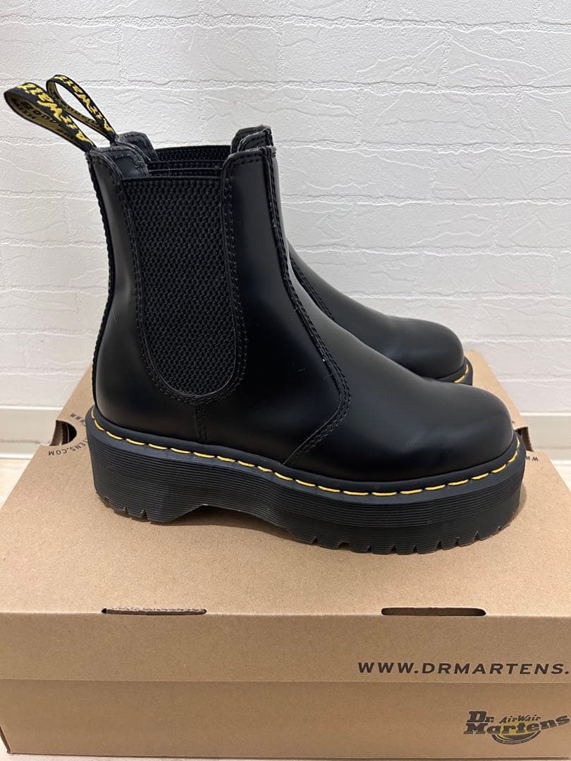 Dr.Martens ブラック サイドゴアブーツ 2976QUAD 美品　格安