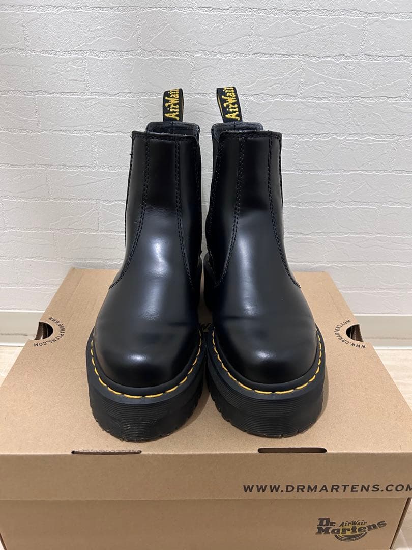 Dr.Martens ブラック サイドゴアブーツ 2976QUAD 美品　格安