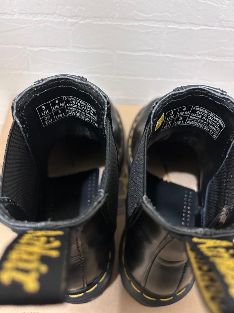 Dr.Martens ブラック サイドゴアブーツ 2976QUAD 美品　格安