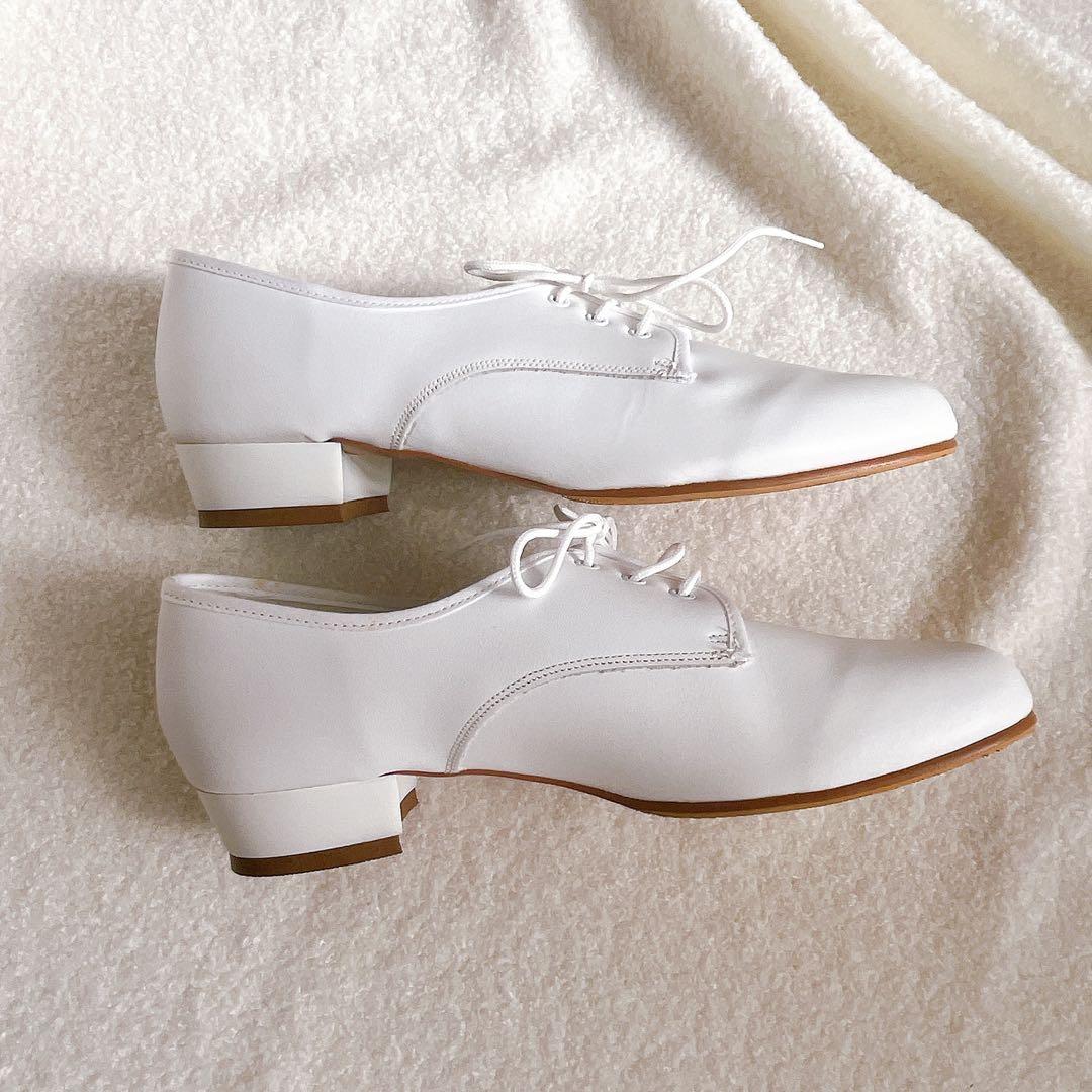 CATWORTH フラット ローファー レースアップ 白 カットワース 24