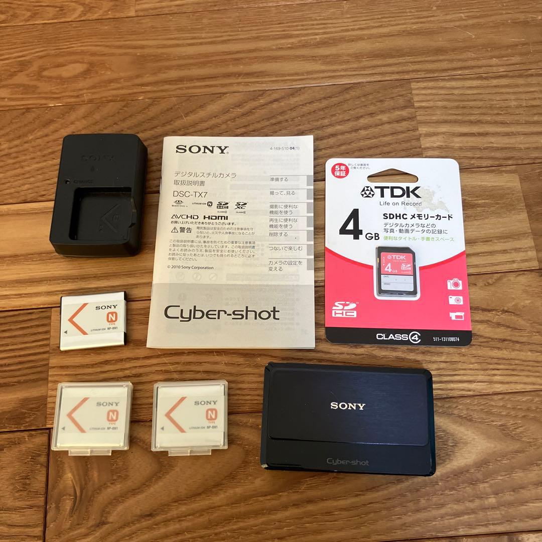 ソニー　Cyber-shot DSC-TX7 コンパクトデジタルカメラ　説明書付
