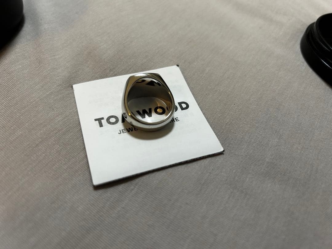 トムウッド　ブラックオニキス　リング　54