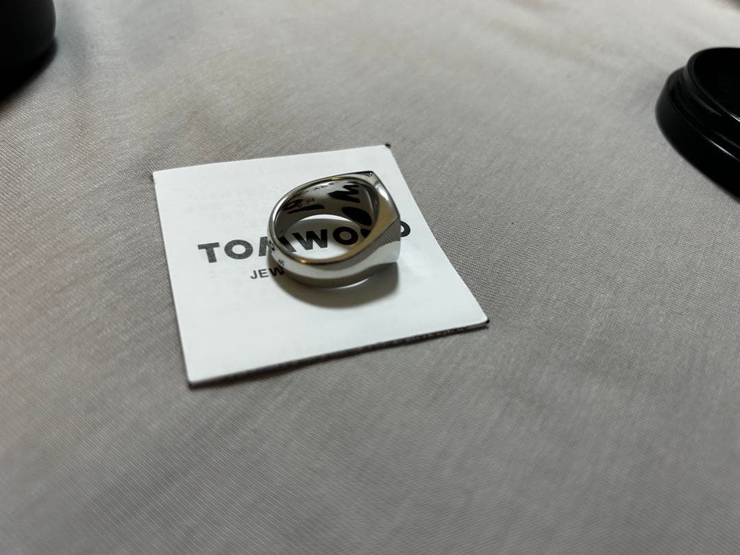 トムウッド　ブラックオニキス　リング　54