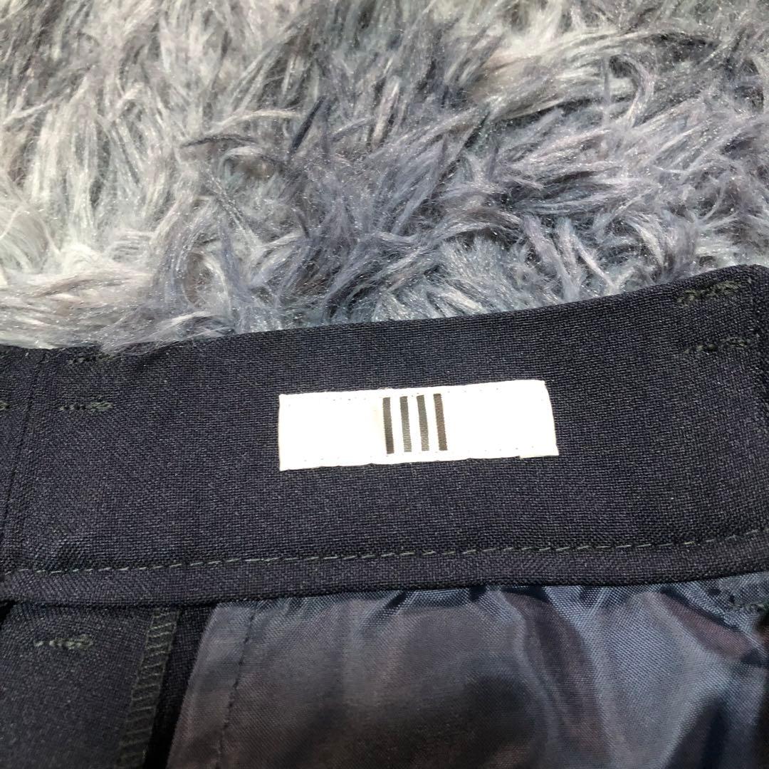 スーツセレクト【LL】パンツスーツ セットアップ ノーカラー ネイビー