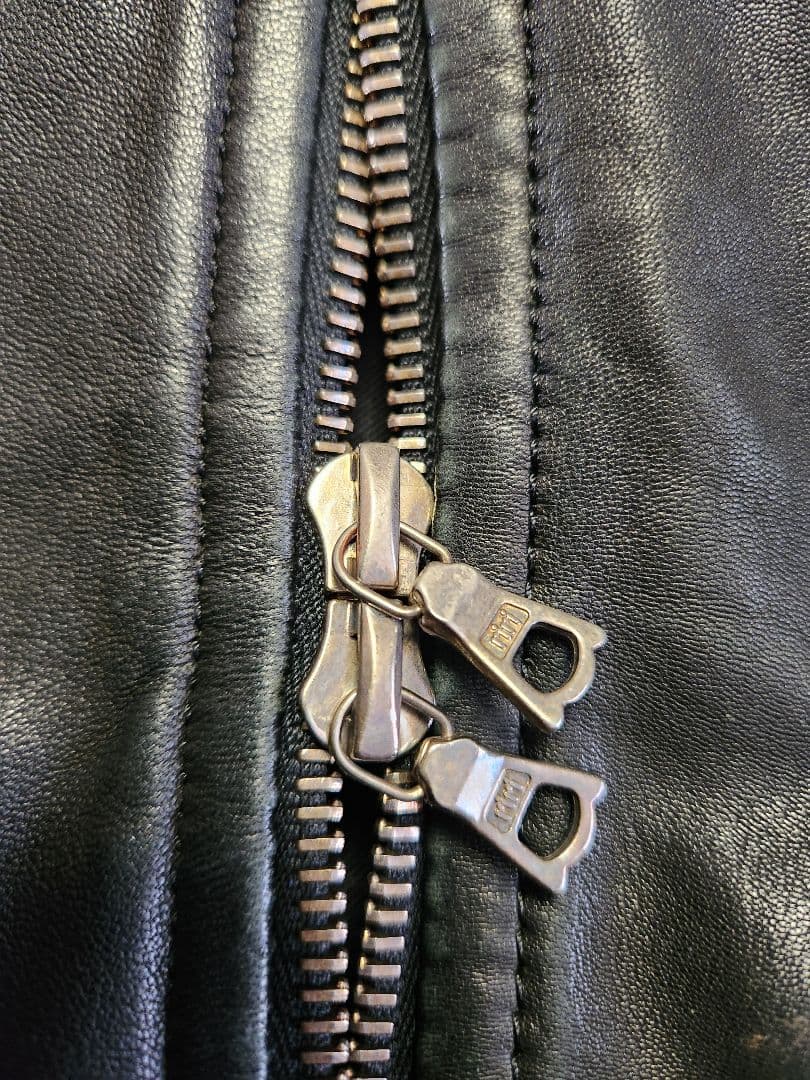 トゥモローランド　BLUE WORK　ラムレザー　シングル　ライダース　黒　M