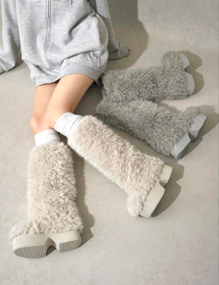 【完売品】Darichダーリッチ ミックスファーロングブーツ