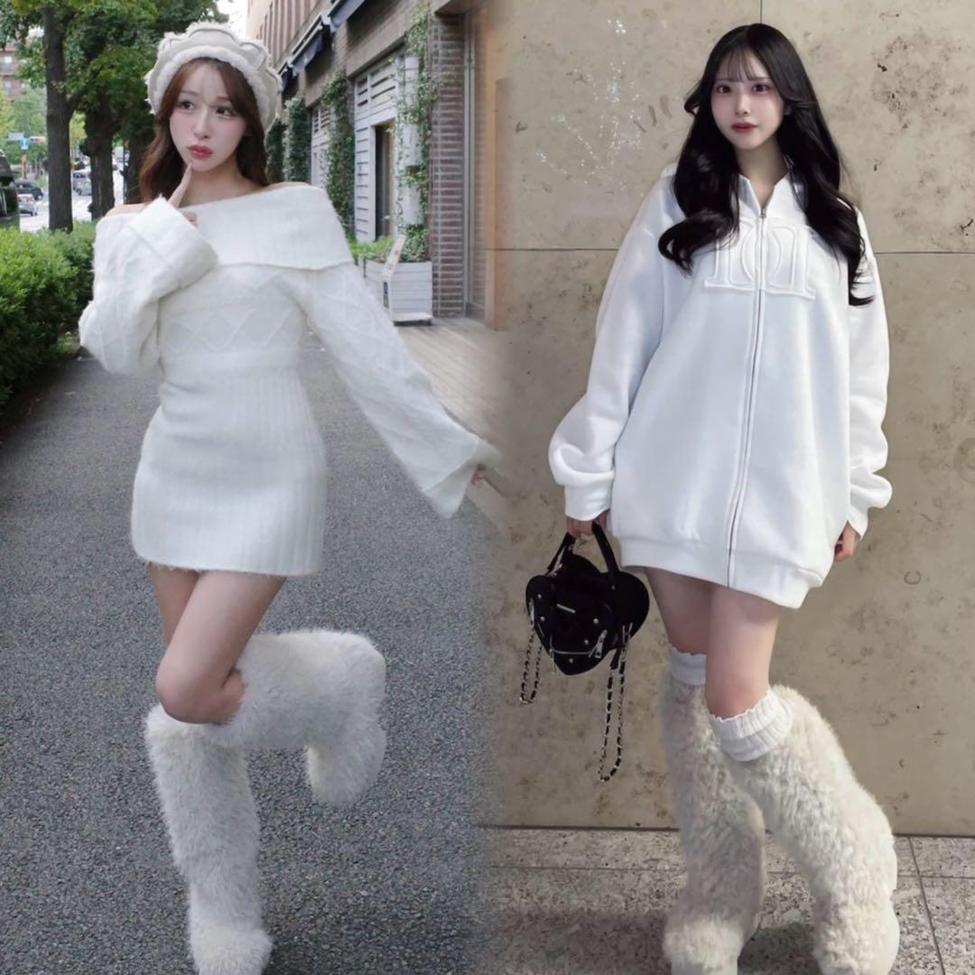 【完売品】Darichダーリッチ ミックスファーロングブーツ