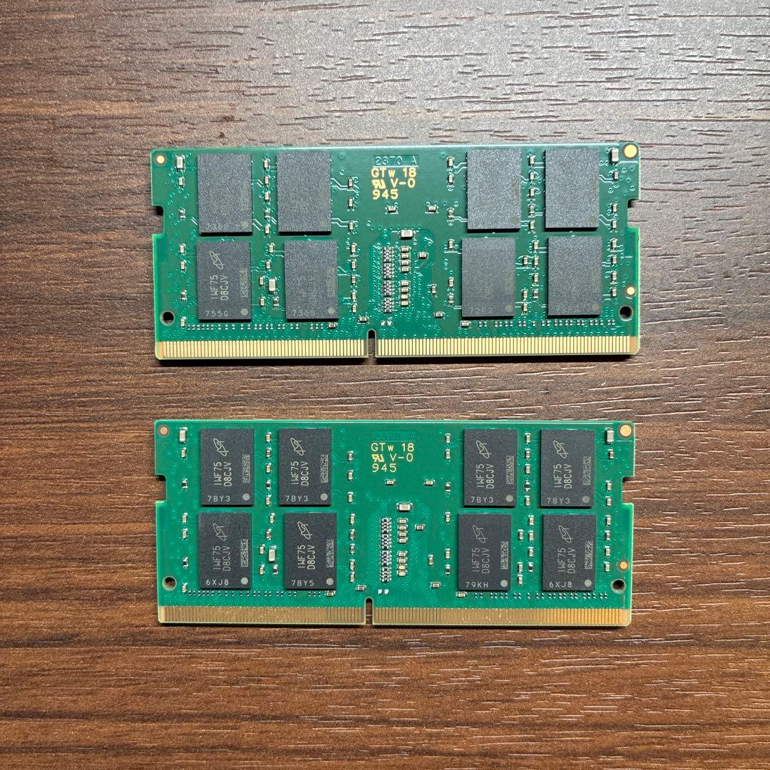 ま*び様 Crucial 64GB(32GB×2) DDR4-3200 メモリー