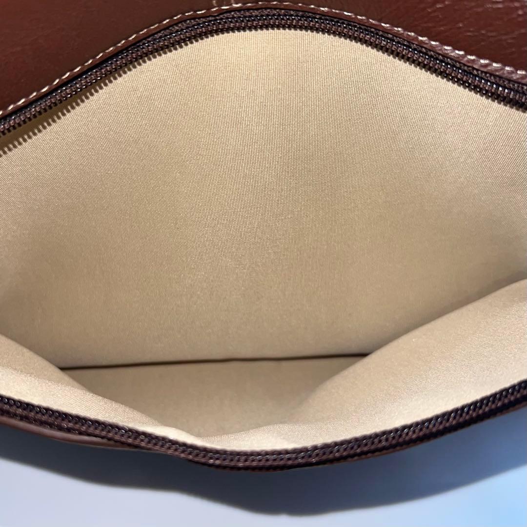 極美品✨濱野皮革工藝 HAMANO 豚革 2wayボストンバッグ 皇室御用達 茶