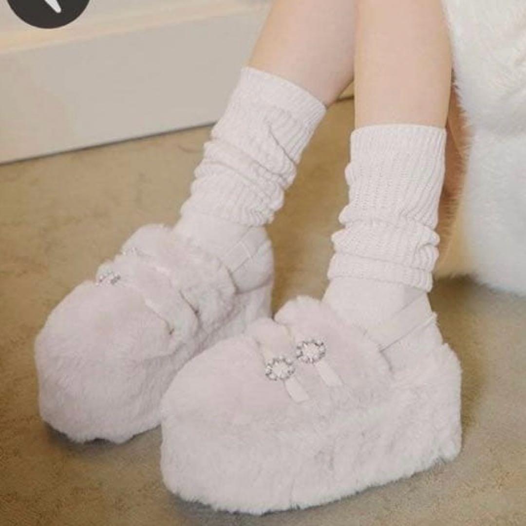 ミシェルマカロン ミシェマカ 厚底ファーミュール