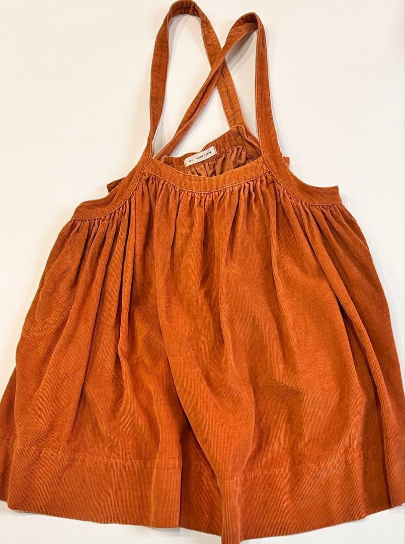 soor ploom ソーアプルーム　6/7y 吊りスカート　コーデュロイ