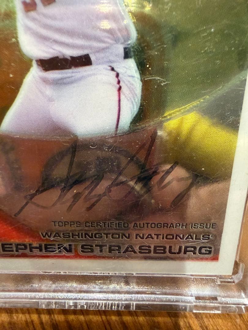 貴重　ルーキー　ストラスバーグ　 直書　サイン　直筆　RC