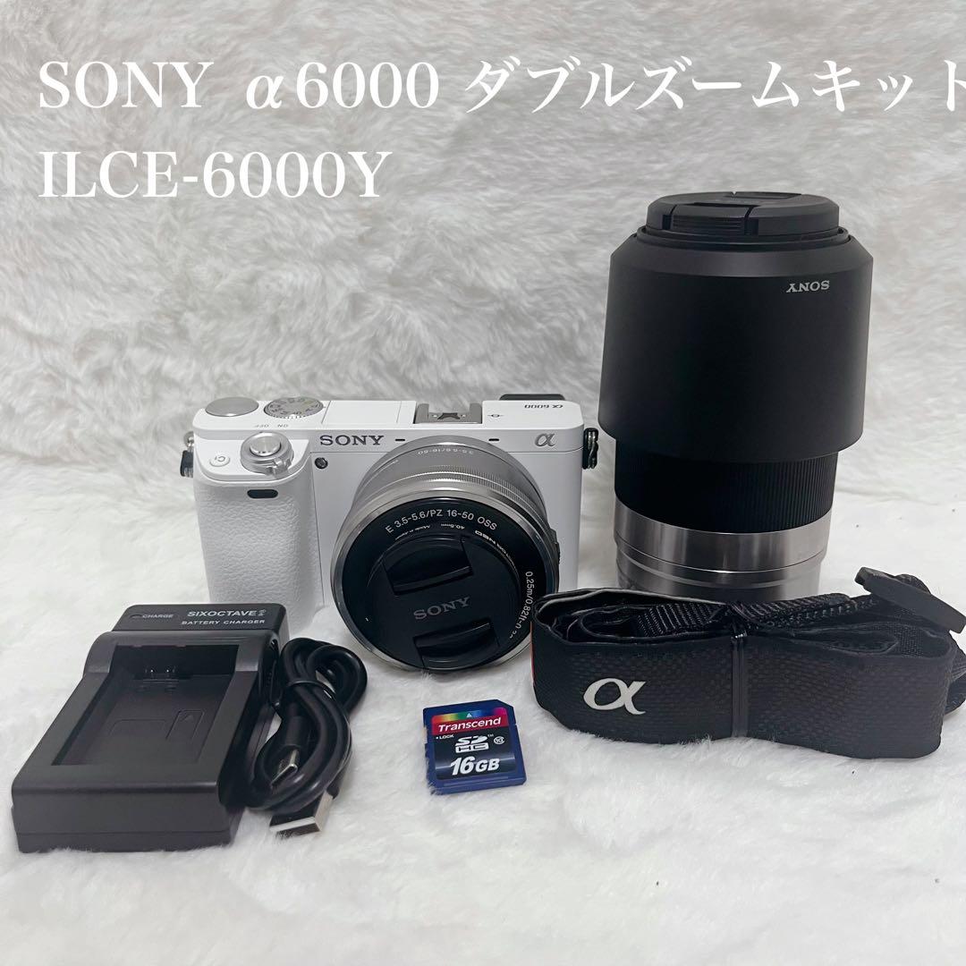 【極美品】SONY α6000 ミラーレス一眼ILCE-6000Y