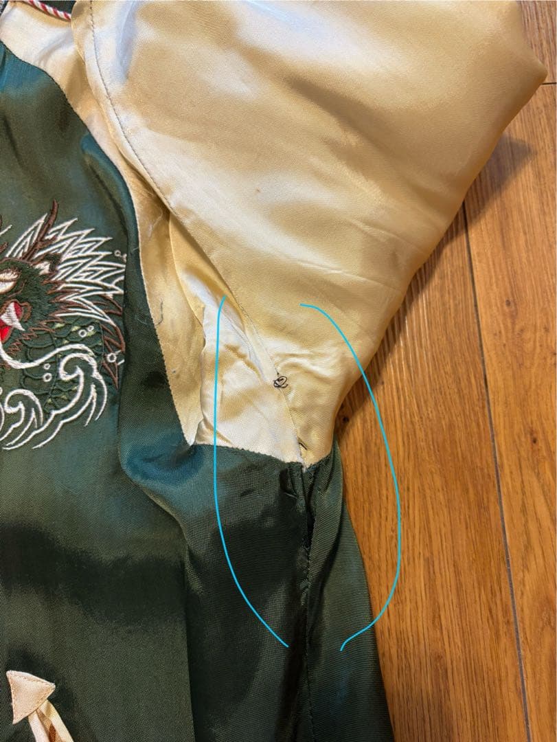 クロップドヘッズ　スカジャン　風神　雷神　CROPPED HEADS