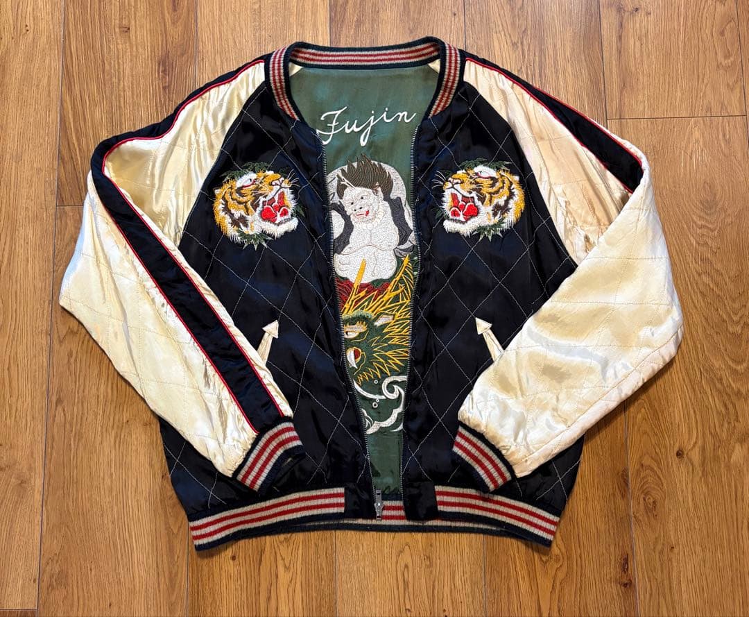 クロップドヘッズ　スカジャン　風神　雷神　CROPPED HEADS